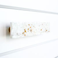 Pebble | Gold Fleck White | 3” CC Pull