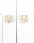Pebbles | Light Oatmeal | 1.5" Square Knob