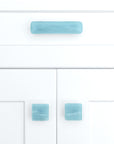 Shell | Powder Blue Mist | 1.5" Square Knob