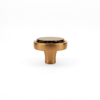 Cove | Gold Dust | Round Knob | Satin Brass Finish