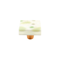 Terrazzo | Tea Green | 1.5" Square Knob