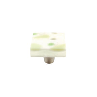 Terrazzo | Tea Green | 1.5" Square Knob