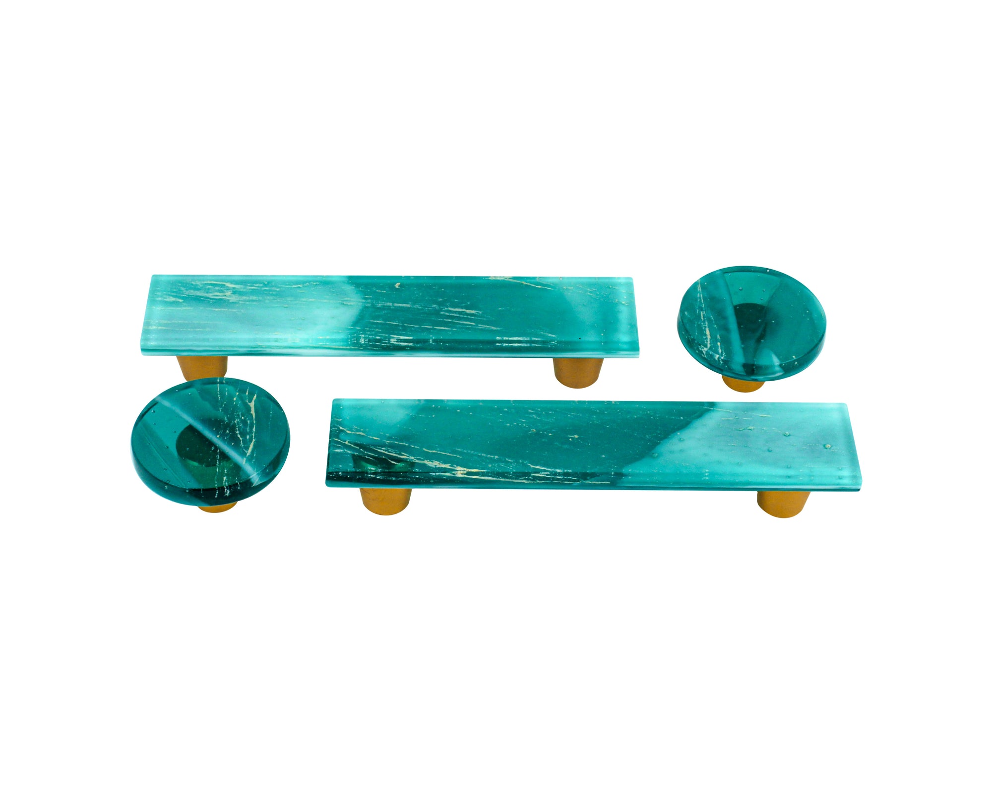 Mica | Lagoon | 1.5" Round Knob