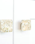 Pebbles | Light Oatmeal | 1.5" Square Knob