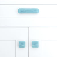 Shell | Powder Mist | 1.5" Square Knob