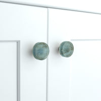 Glassia | Timber Wood Glass Knob | 1.5" Circle