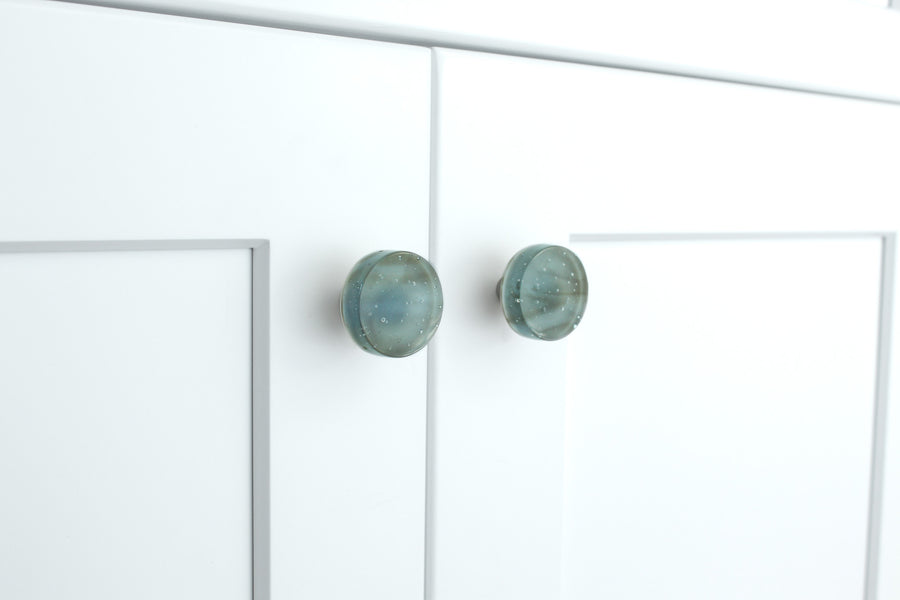 Glassia | Timber Wood Glass Knob | 1.5" Circle