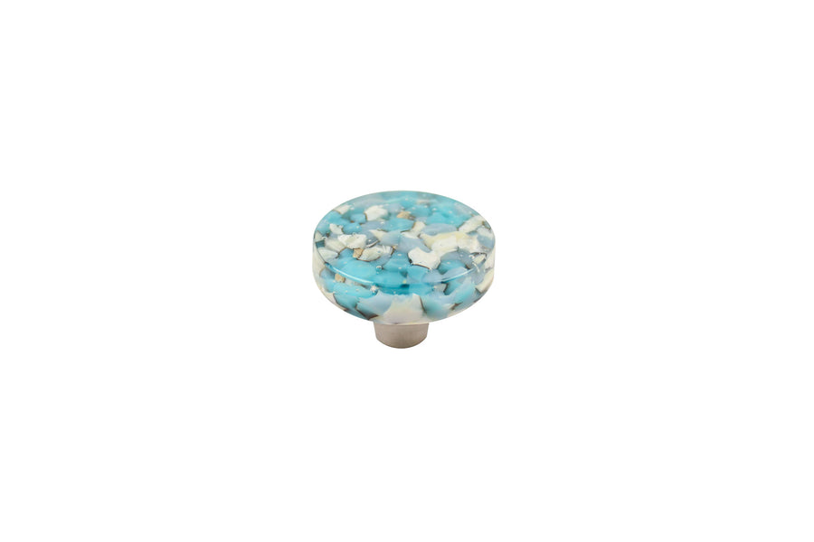 Pebbles | Turquoise | 1.5" Circle Knob