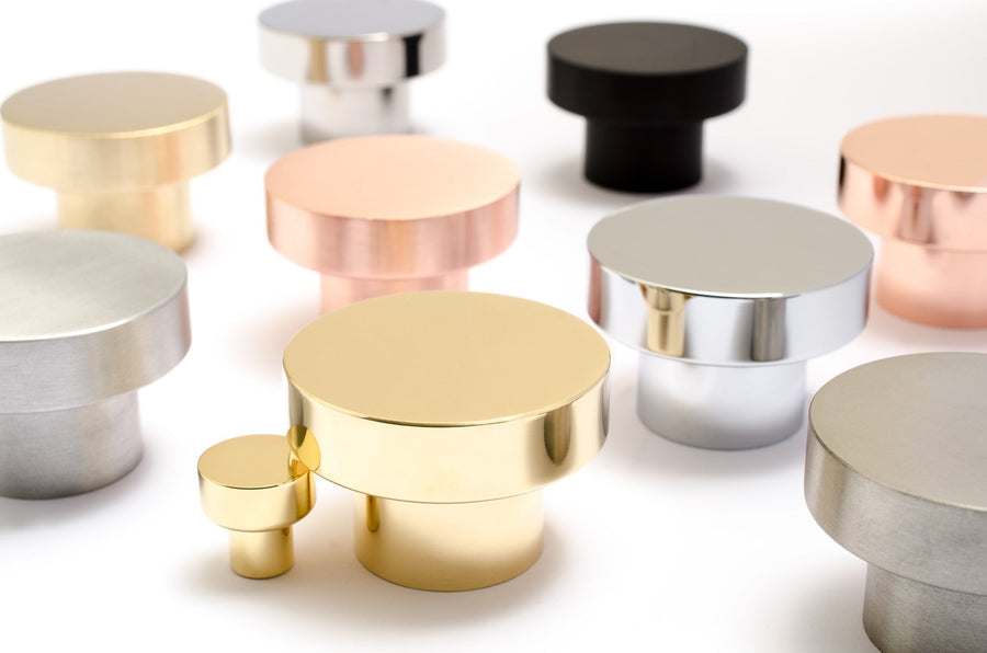 Dot 50 | Brushed Stainless Steel Knob