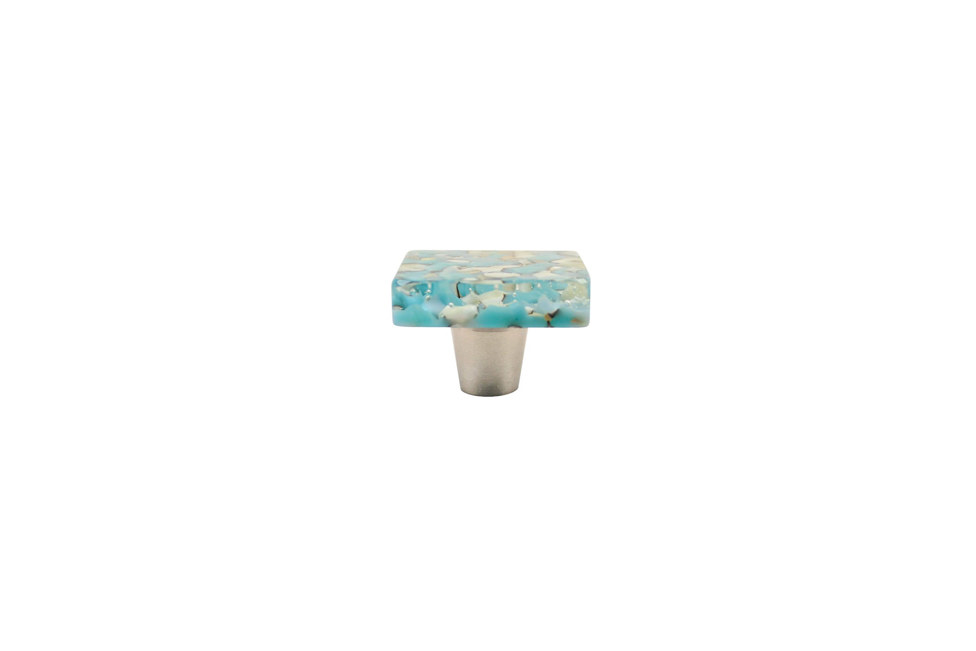 Pebbles | Turquoise | 1.5" Square Knob