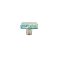 Pebbles | Turquoise | 1.5" Square Knob