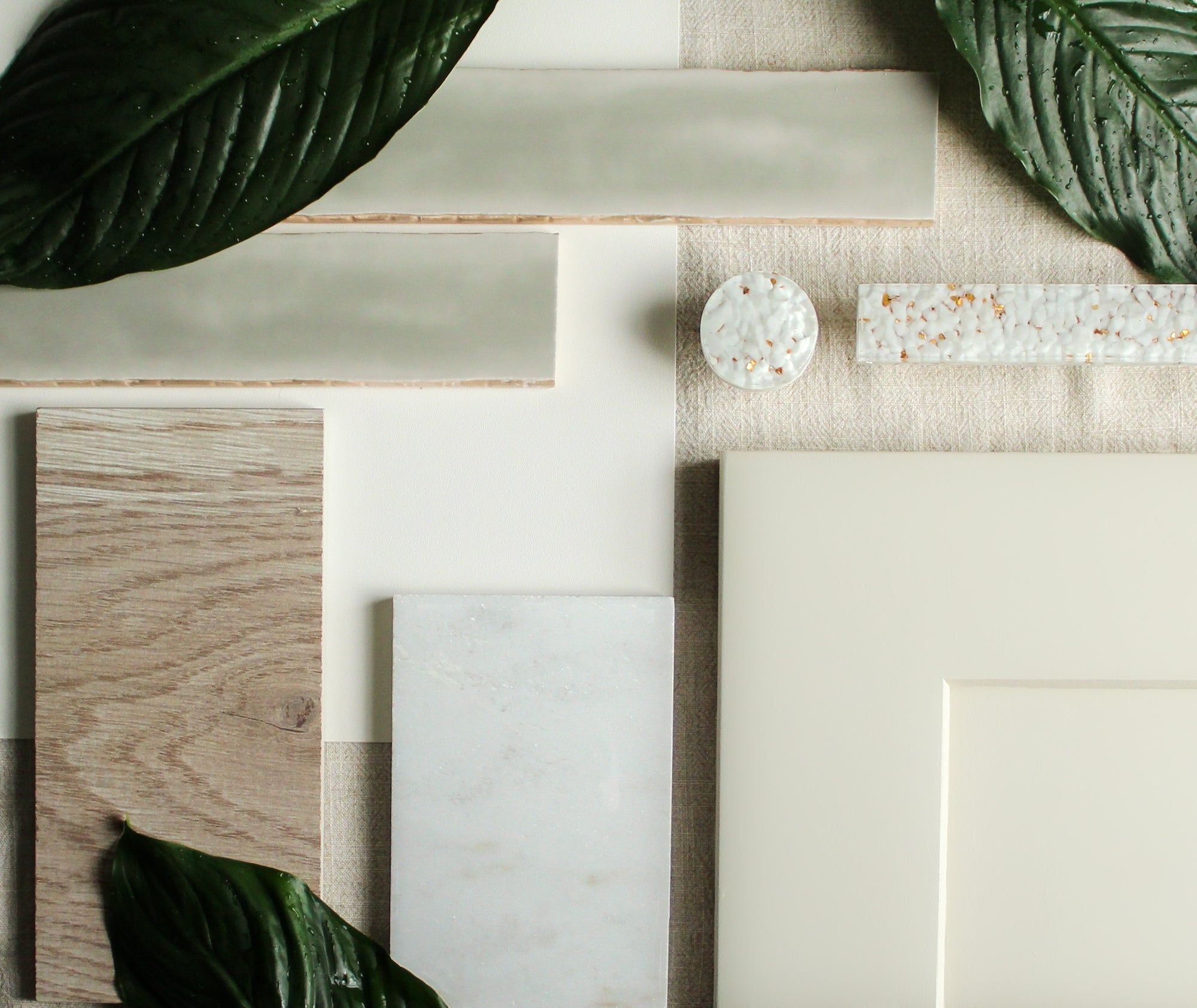 Pebble | Gold Fleck White | 4” CC Pull