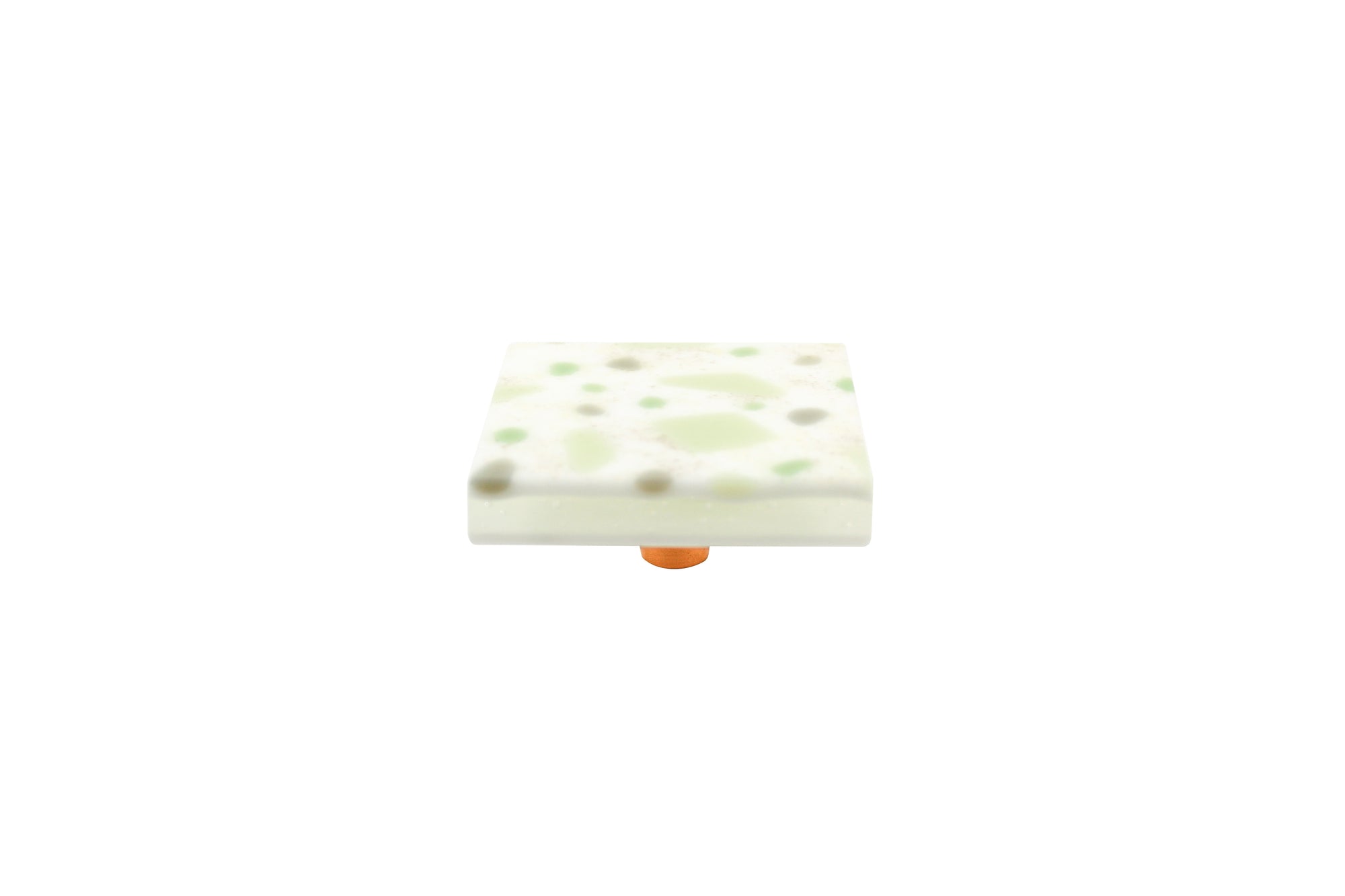 Terrazzo | Tea Green | 2.5" Square Knob