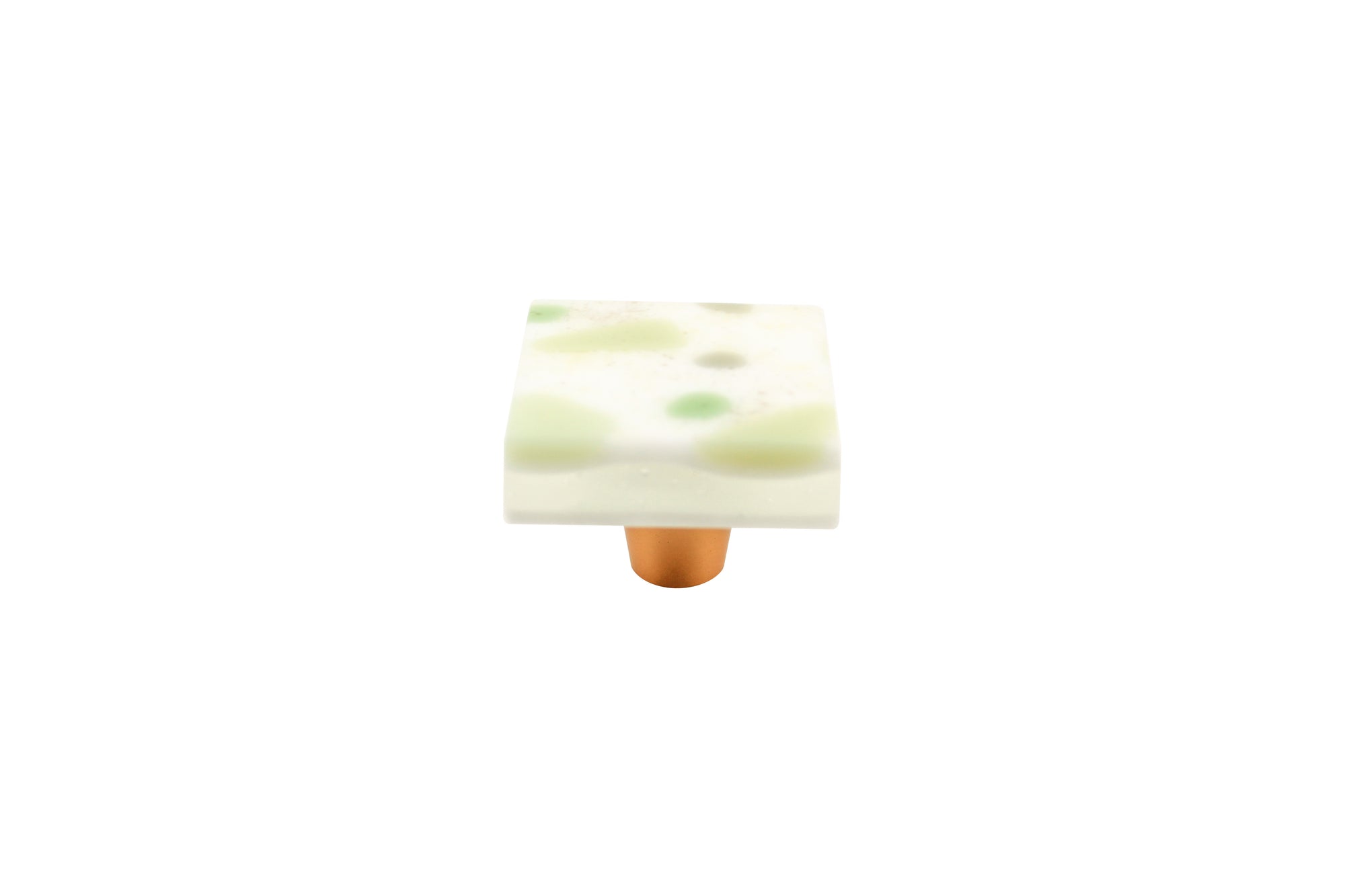Terrazzo | Tea Green | 1.5" Square Knob