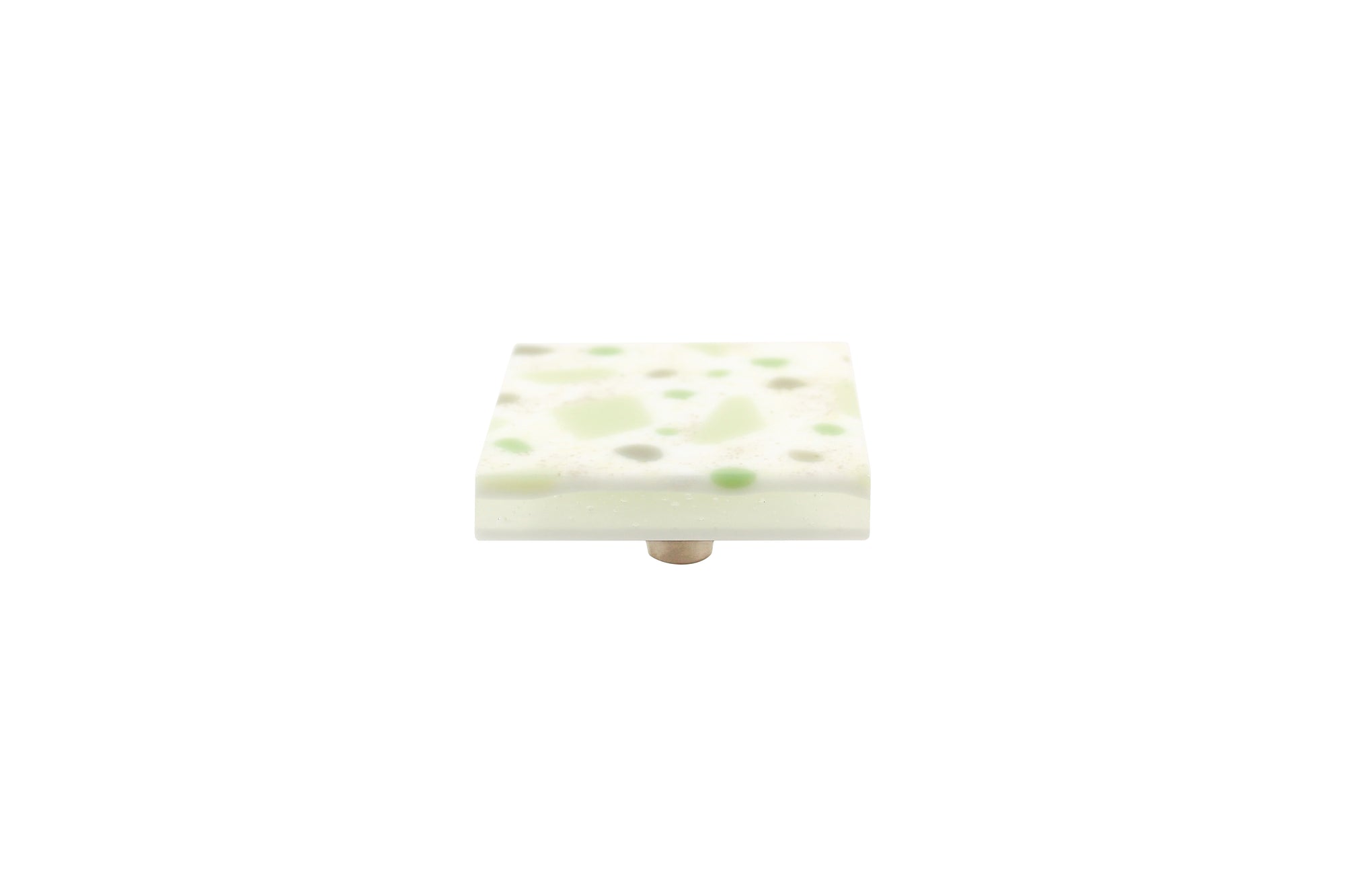 Terrazzo | Tea Green | 2.5" Square Knob